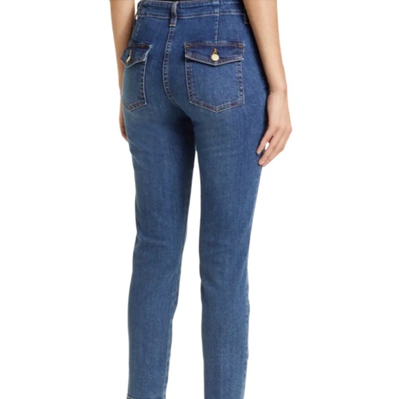 NWT Ramy Brook Arizona Crop Jeans in Medium Wash - Sz 27 - Picture 3 of 10